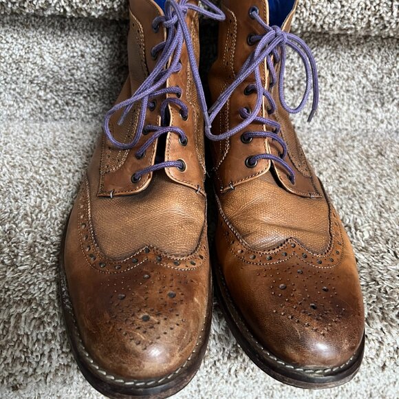 Ted Baker  Men\'s Tan Leather Boots. main image 7